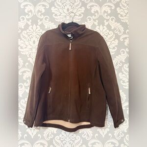 Wind River Brown Fleece Zip Up Jacket